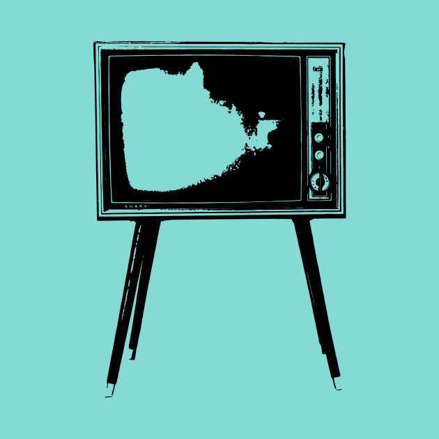 Vintage Television TV by Spindriftdesigns