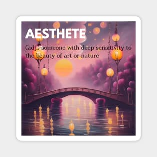 aesthete sensitivity beauty nature definition sticker Magnet