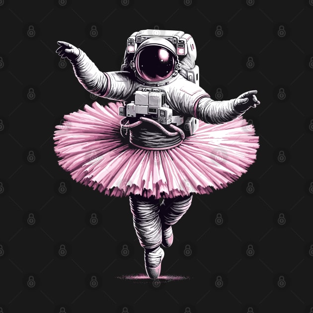 Cute Astronaut in Tutu Ballet Dancing Funny Ballet by KsuAnn