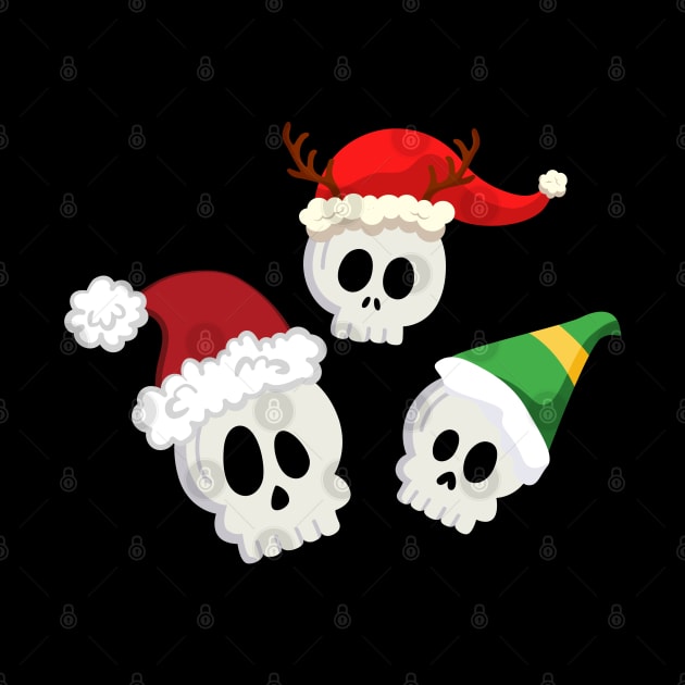 Santa Skulls by Kahytal