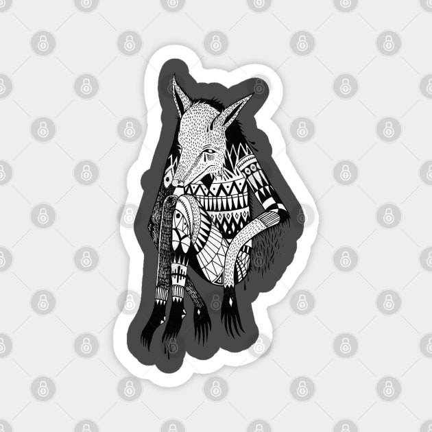 Trickster - Native American Spirit Archetype Coyote God Magnet by AltrusianGrace
