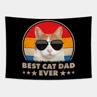 Vintage Best Cat Dad Ever And Cat Daddy Gift Tapestry