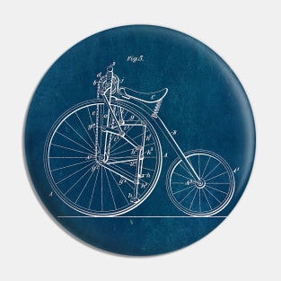 Blueprint Bicycle Patent Pin