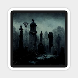 Haunted graveyard Magnet