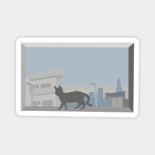 Cat window Magnet