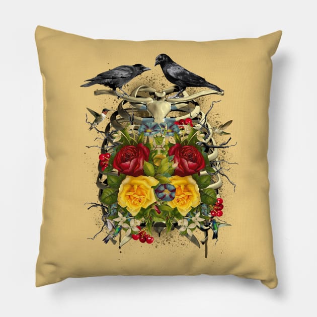 FLORAL CHEST Pillow by INGKONG