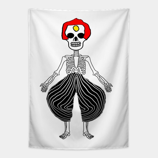 Skeleton 1 Tapestry by skeletonavatars