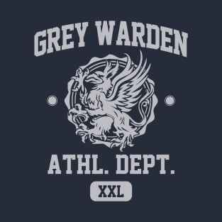 Grey Warden Athletic Department | Dragon Age | Silver T-Shirt