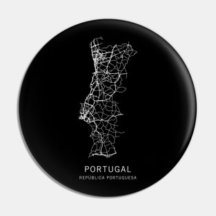 Portugal Road Map Pin