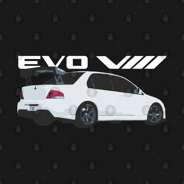 wicked white evo 8 by cowtown_cowboy