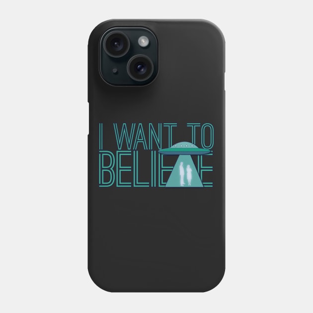 X-Files I Want To Believe Phone Case by octoberaine
