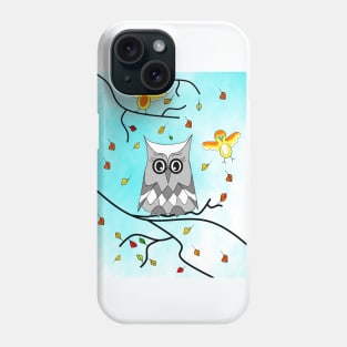 AUTUMN Mood Cute Owl And Birds Phone Case