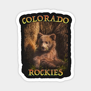 Colorado bear nature hiking 80's  90's sports Magnet