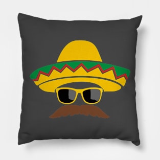 SOMBRERO FACE CINCO DE MAYO Pillow