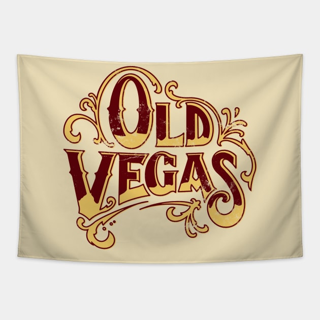 Retro Vintage Old Vegas Theme Park Tapestry by StudioPM71