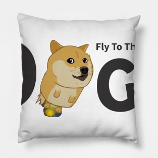 Doge To The Moon Pillow