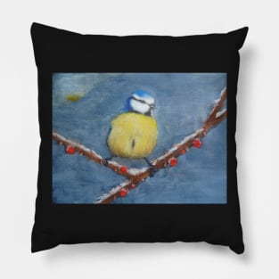 Blue Tit Pillow