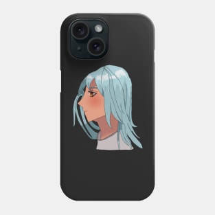 Anime Girl with Teal Hair Phone Case