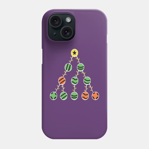 Programmer Christmas Tree - Funny Programming Jokes - Dark Color Phone Case by springforce