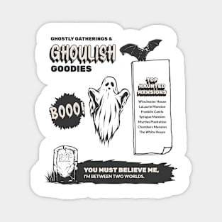 Ghostly Gatherings and Ghoulish Goodies Halloween Magnet