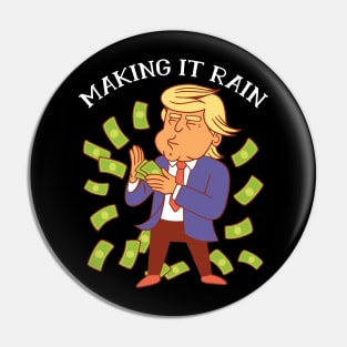 Trump Money Geld Shirt Pin