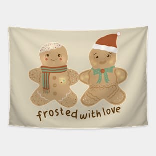 Christmas Frosted Gingerbread Cookies Tapestry