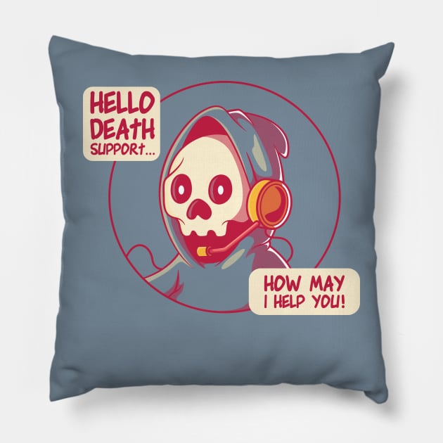 Tech Reaper! Pillow by pedrorsfernandes