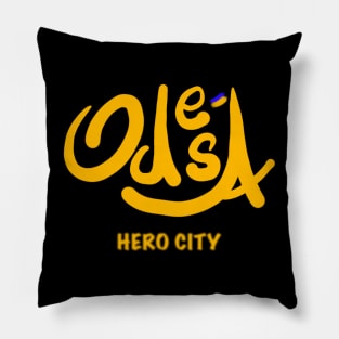 Odesa. Ukraine hero cities (UHC). Pillow