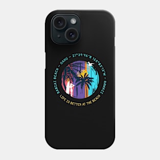 Banzai Beach, Oahu, Hawaii Phone Case