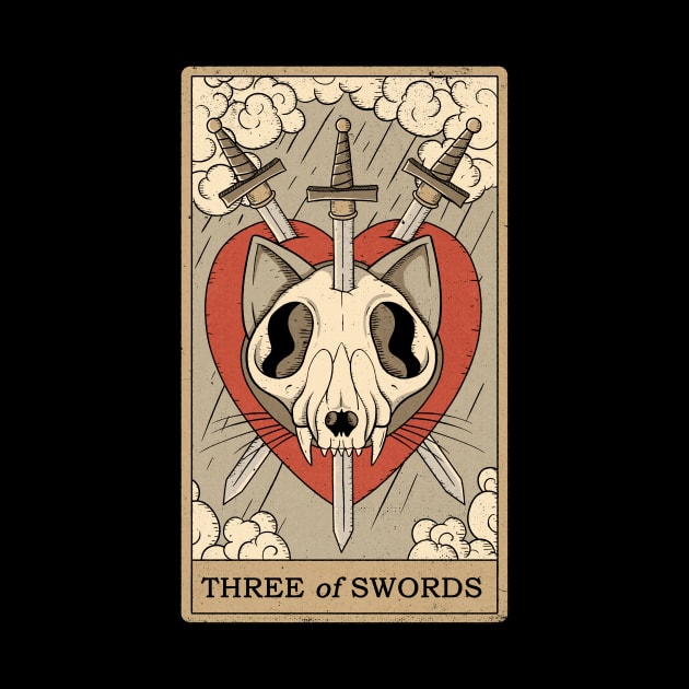 Three of Swords by thiagocorrea