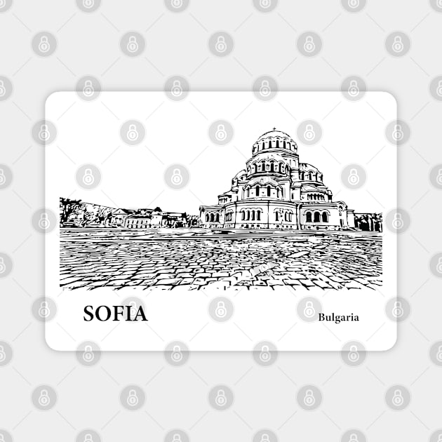 Sofia - Bulgaria Magnet by Lakeric