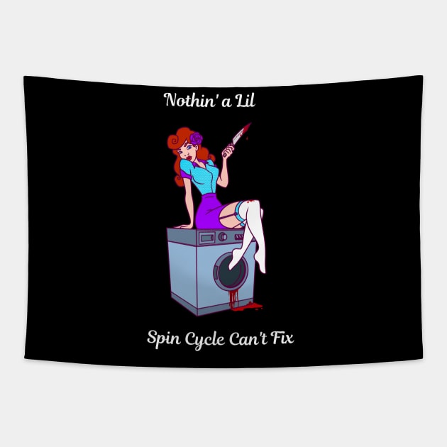 Spin Cycle Tapestry by Mad Ginger Entertainment 