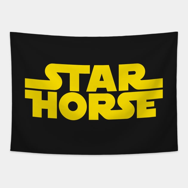 Star Horse Solid Tapestry by Ekliptik