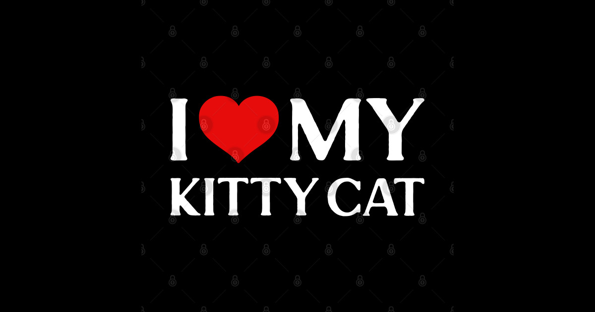 I Love My Kitty Cat Gift For Cat Lovers I Love My Kitty Cat Sticker i-love-my-kitty-cat-gift-for-cat-lovers-i-love-my-kitty-cat-sticker