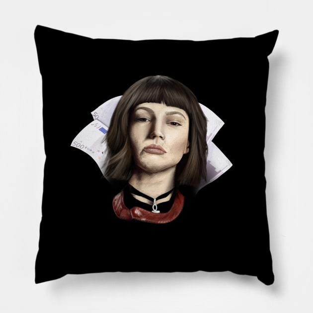 La casa de papel - Tokio Pillow by showmetype