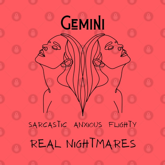 Funny Zodiac - Gemini by Slightly Unhinged