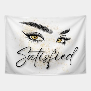 Satisfied (Gold Eyes) | Motivation Tapestry