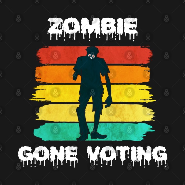 Vintage Zombie Voter by coloringiship