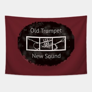 Old Trumpet New Sound Triptych Tapestry