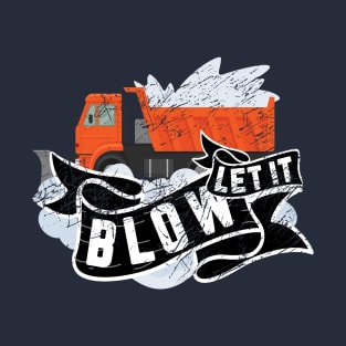 Snow Day Truck Plow Blower Winter Graphic T-Shirt