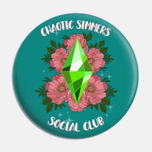 Chaotic Simmers Social Club Pin