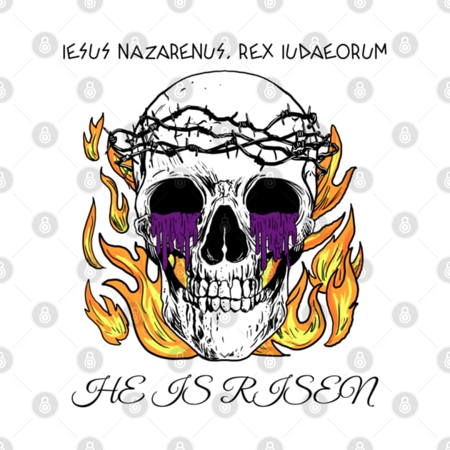 Iesus Nazarenus, Rex Iudaeorum (Skull) by Slave Of Yeshua