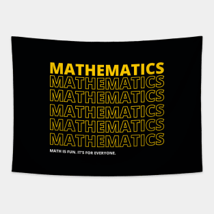 Mathematics Typography - Text Design Tapestry