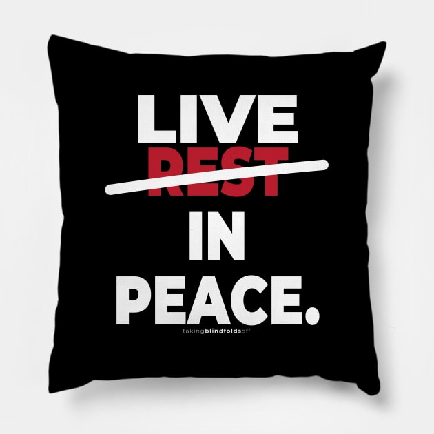 Vegan Activist Graphics #takingblindfoldsoff 33 Pillow by takingblindfoldsoff