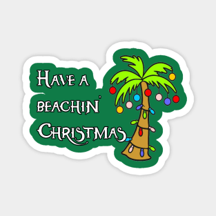 Beachin Christmas Magnet