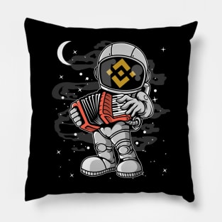 Astronaut Accordion Binance BNB Coin To The Moon Crypto Token Cryptocurrency Blockchain Wallet Birthday Gift For Men Women Kids Pillow