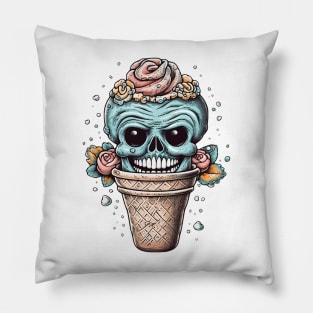 Skull ice cream Pillow