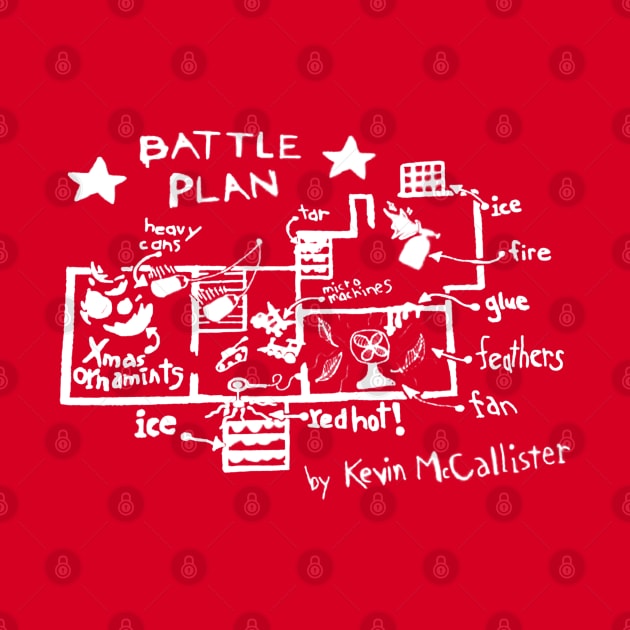 Kevin's Battle Plan (White) by PopCultureShirts