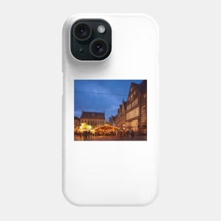 Christmas market, Bremen market square, Bremen, winter, dusk Phone Case