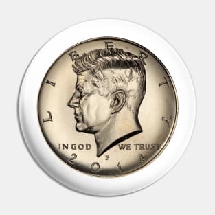 Kennedy coin Pin